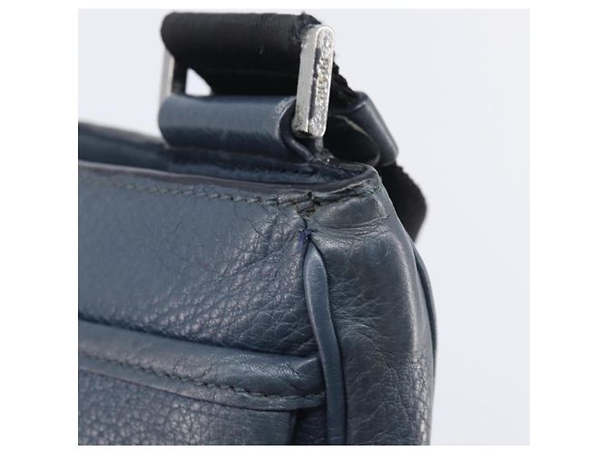 PRADA Schultertasche Vittero Dino Leather Navy Silver - Ansicht 9