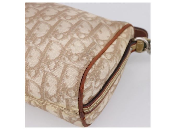 Christian Dior Trotter Canvas Romantic Chain Bag PVC Beige Silver - vista 17