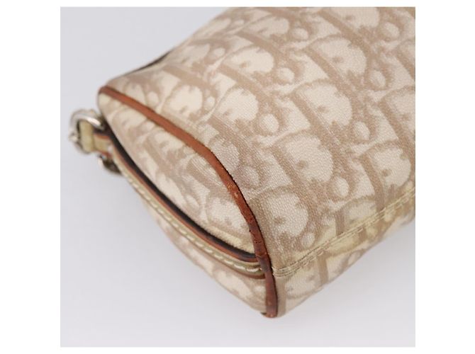 Christian Dior Trotter Canvas Romantic Chain Bag PVC Beige Silver - vista 18