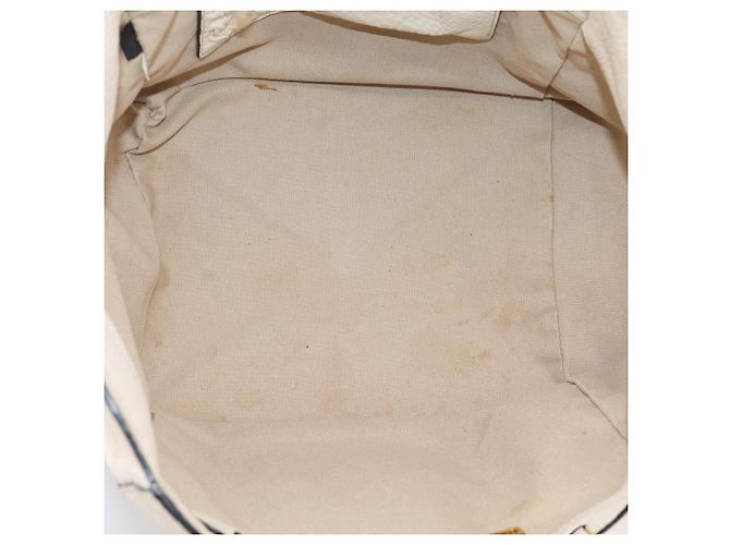 PRADA Tote Bag Leder Weiß Gold - Ansicht 10