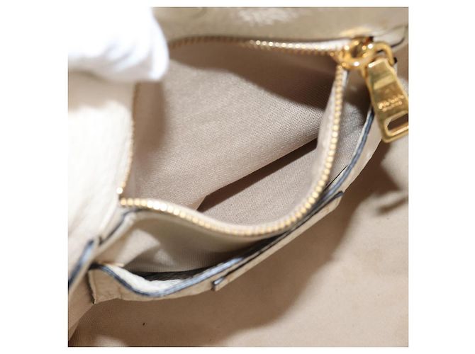 PRADA Tote Bag Leder Weiß Gold - Ansicht 11