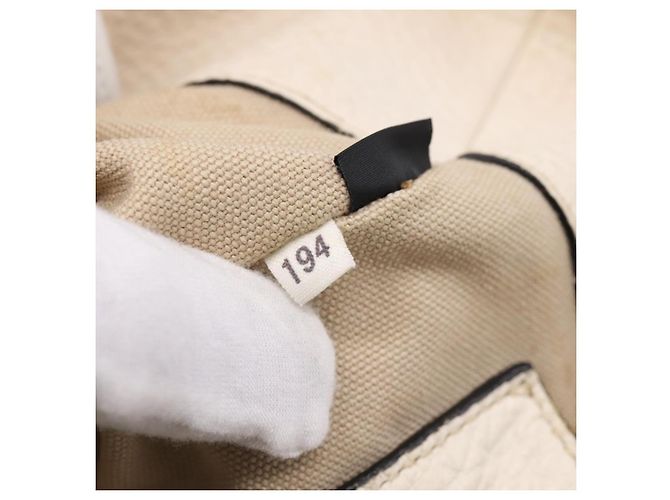 PRADA Tote Bag Leder Weiß Gold - Ansicht 12