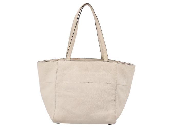 PRADA Tote Bag Leder Weiß Gold - Ansicht 2