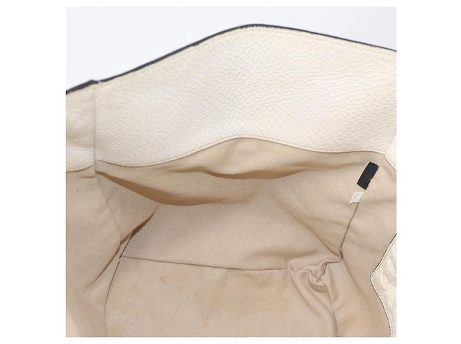 PRADA Tote Bag Leder Weiß Gold - Ansicht 20