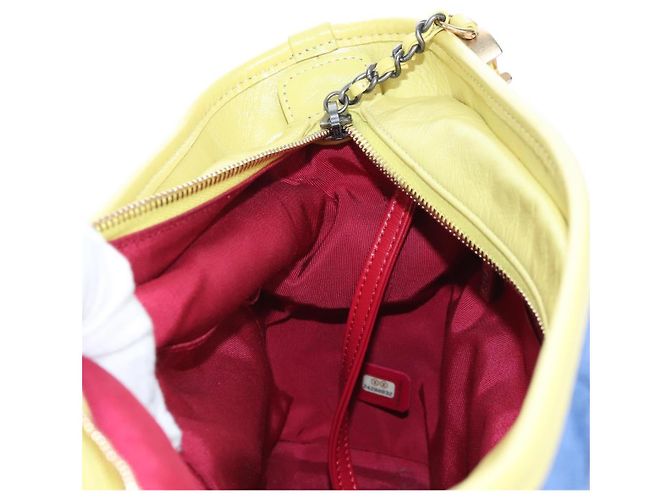 CHANEL Matelasse Chain Shoulder Bag Suede Multicolor Gold CC - vista 23