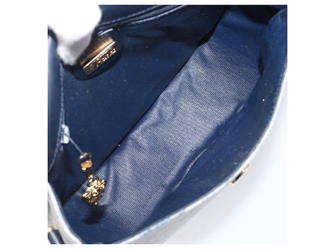 GUCCI Micro GG Supreme Shoulder Bag PVC Navy Gold 007 58 0074 - vista 11