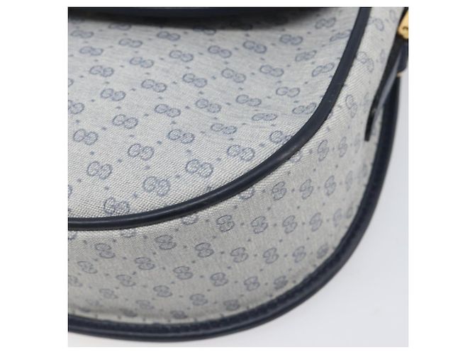 GUCCI Micro GG Supreme Shoulder Bag PVC Navy Gold 007 58 0074 - vista 15