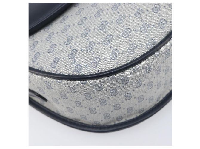 GUCCI Micro GG Supreme Shoulder Bag PVC Navy Gold 007 58 0074 - vista 16