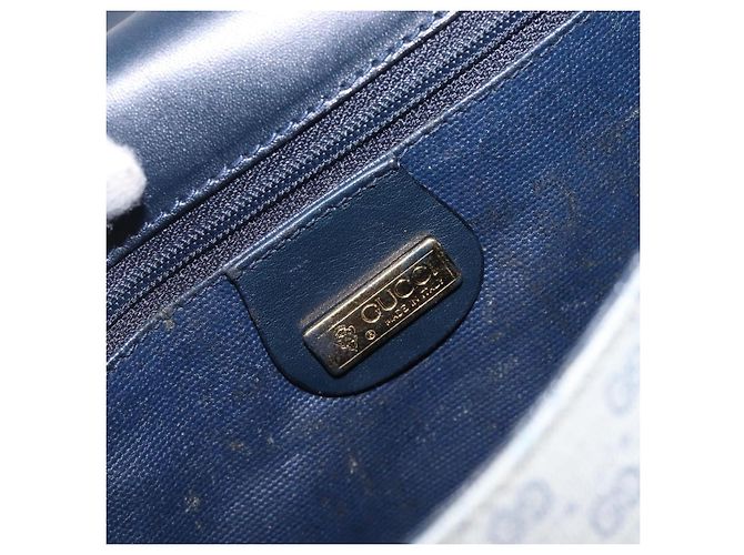 GUCCI Micro GG Supreme Shoulder Bag PVC Navy Gold 007 58 0074 - vista 21