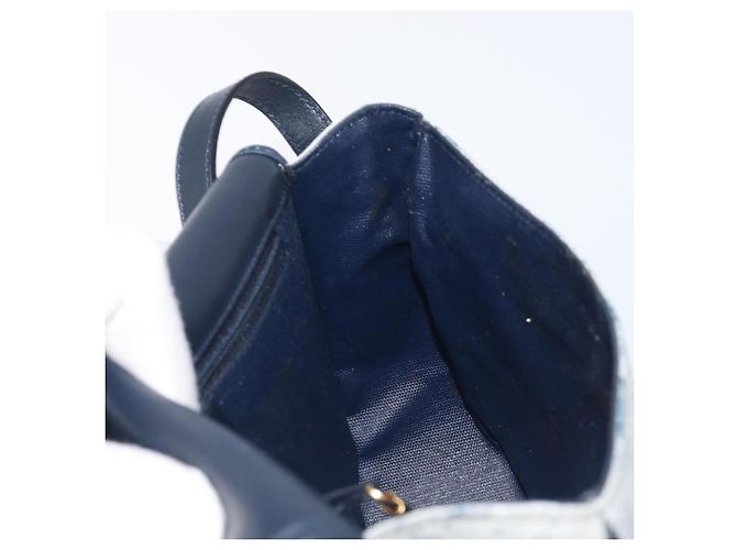 GUCCI Micro GG Supreme Shoulder Bag PVC Navy Gold 007 58 0074 - vista 22