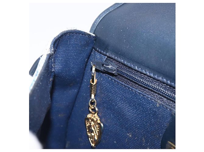 GUCCI Micro GG Supreme Shoulder Bag PVC Navy Gold 007 58 0074 - vista 24
