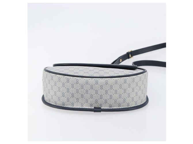 GUCCI Micro GG Supreme Shoulder Bag PVC Navy Gold 007 58 0074 - vista 5