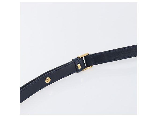 GUCCI Micro GG Supreme Shoulder Bag PVC Navy Gold 007 58 0074 - vista 8