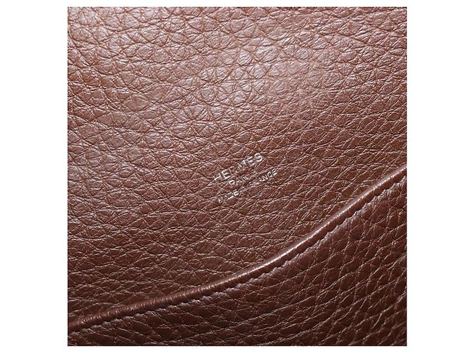Hermès HERMES Good News GM Shoulder Bag Leather Dark Brown Silver - vista 19
