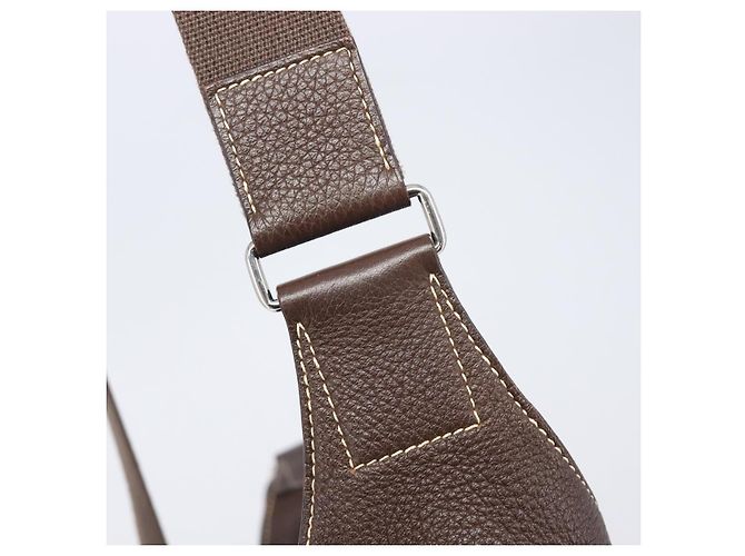 Hermès HERMES Good News GM Shoulder Bag Leather Dark Brown Silver - vista 9