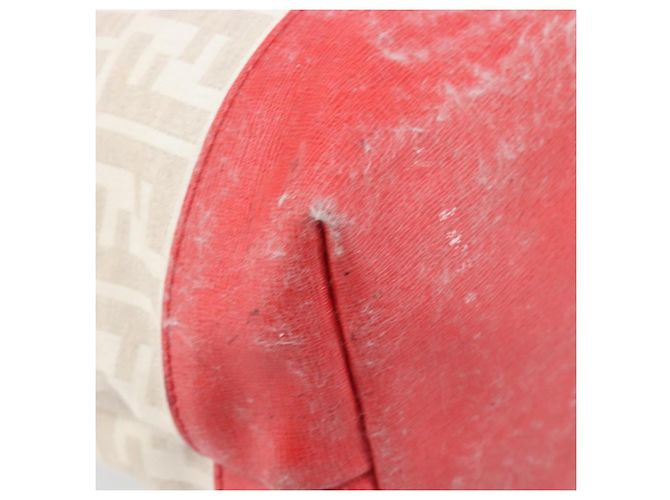 FENDI Zucca Canvas Tote Bag Beige Red 8BH185 - vista 19