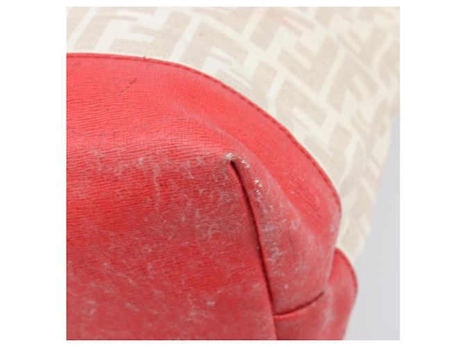 FENDI Zucca Canvas Tote Bag Beige Red 8BH185 - vista 20