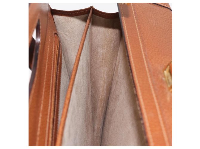 GUCCI Business Bag Leather Brown Gold - vista 22