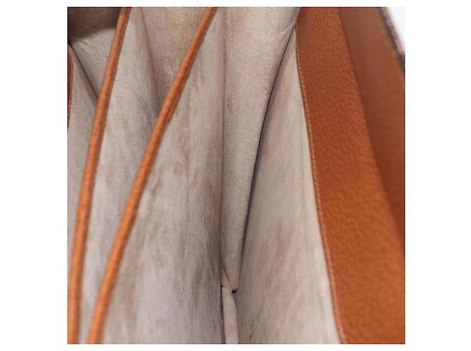 GUCCI Business Bag Leather Brown Gold - vista 26