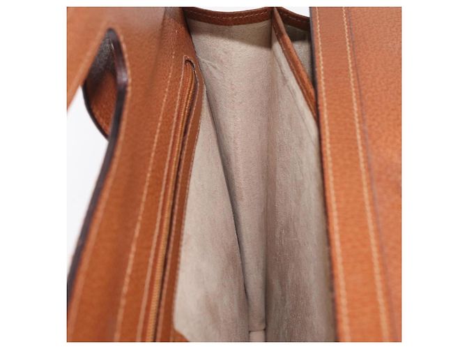 GUCCI Business Bag Leather Brown Gold - vista 28