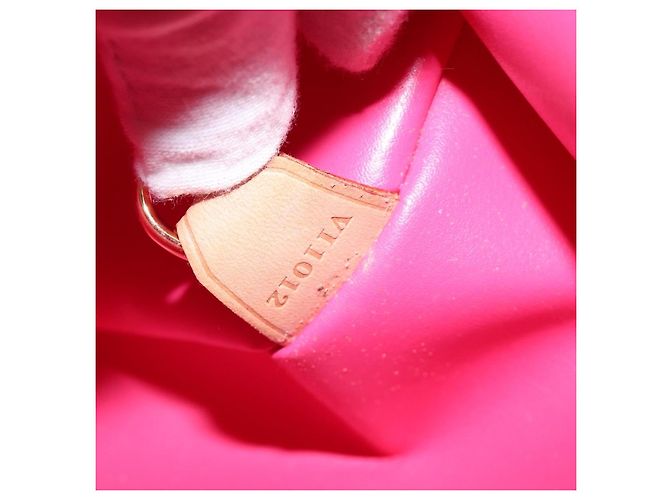 LOUIS VUITTON Monogram Vernis Bedford Bag Fuchsia Pink M91255 LV - vista 11
