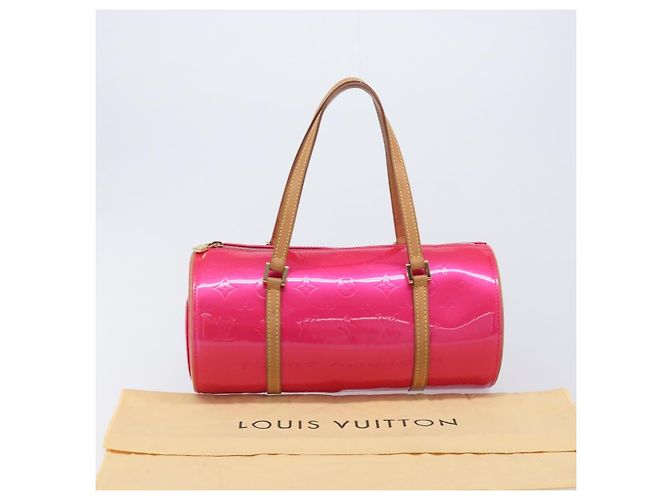 LOUIS VUITTON Monogram Vernis Bedford Bag Fuchsia Pink M91255 LV - vista 12