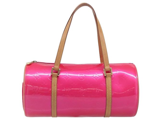 LOUIS VUITTON Monogram Vernis Bedford Bag Fuchsia Pink M91255 LV - vista 13
