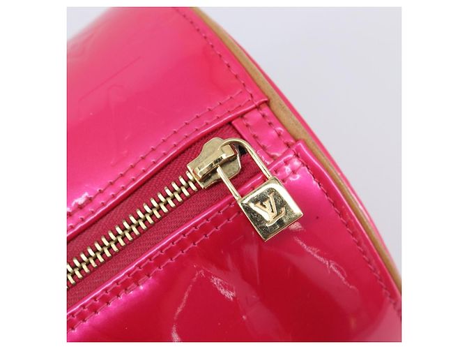 LOUIS VUITTON Monogram Vernis Bedford Bag Fuchsia Pink M91255 LV - vista 19