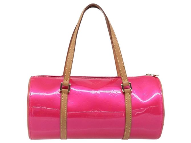 LOUIS VUITTON Monogram Vernis Bedford Bag Fuchsia Pink M91255 LV - vista 2