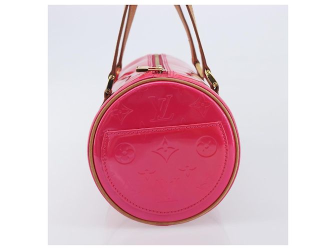 LOUIS VUITTON Monogram Vernis Bedford Bag Fuchsia Pink M91255 LV - vista 4