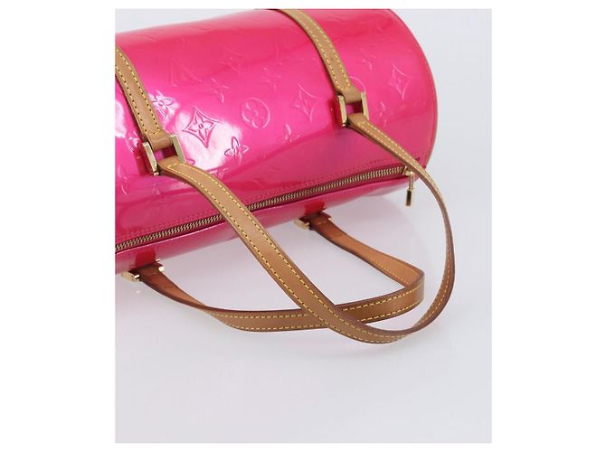 LOUIS VUITTON Monogram Vernis Bedford Bag Fuchsia Pink M91255 LV - vista 7