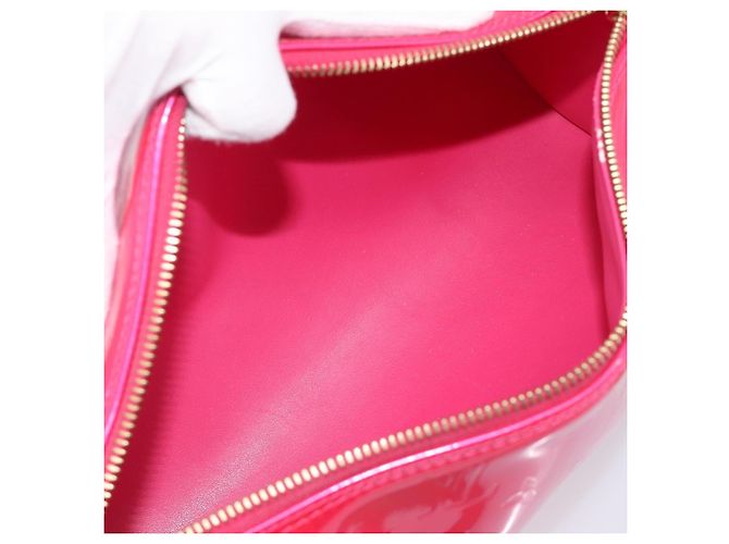 LOUIS VUITTON Monogram Vernis Bedford Bag Fuchsia Pink M91255 LV - vista 9