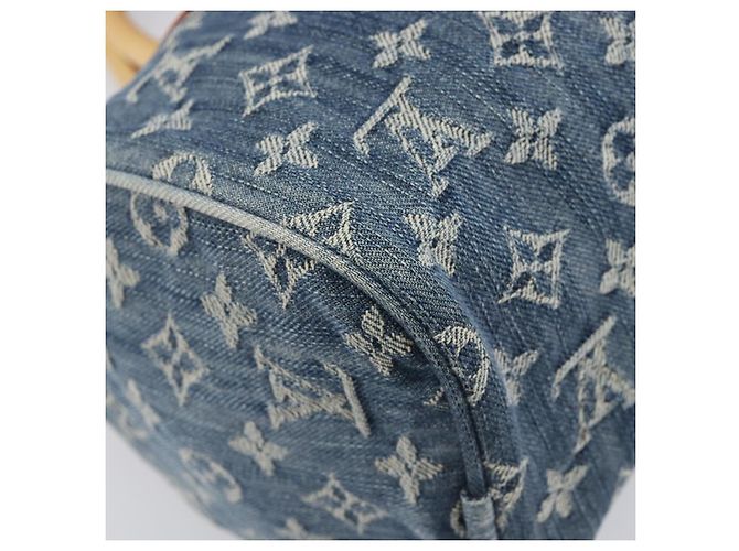 LOUIS VUITTON Monogram Denim Neo Speedy Hand Bag Blue M95019 LV - vista 16