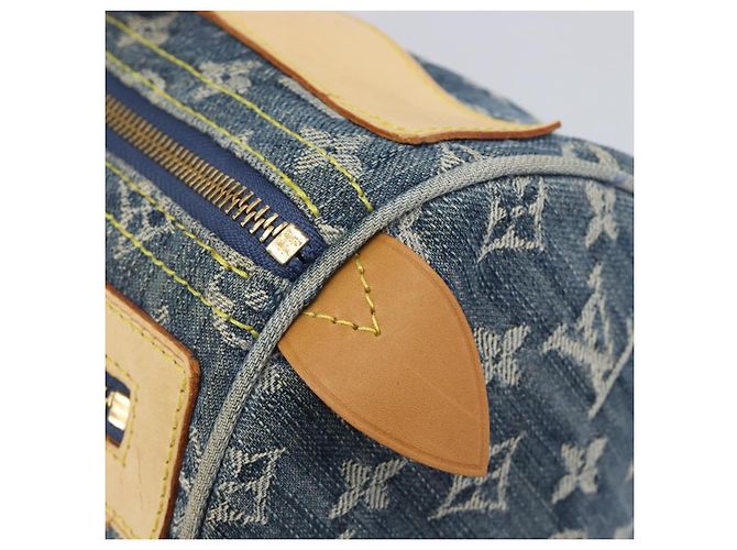 LOUIS VUITTON Monogram Denim Neo Speedy Hand Bag Blue M95019 LV - vista 18