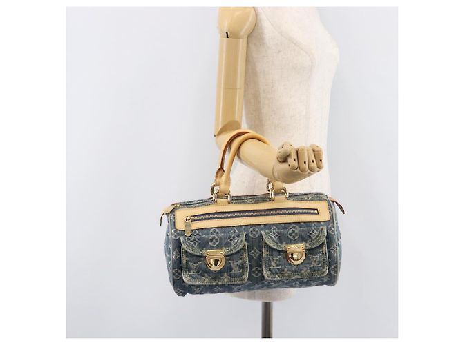 LOUIS VUITTON Monogram Denim Neo Speedy Hand Bag Blue M95019 LV - vista 29