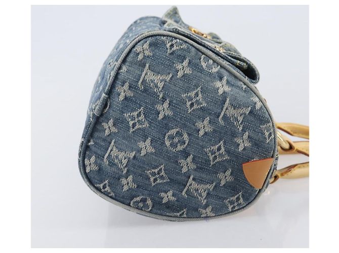LOUIS VUITTON Monogram Denim Neo Speedy Hand Bag Blue M95019 LV - vista 3