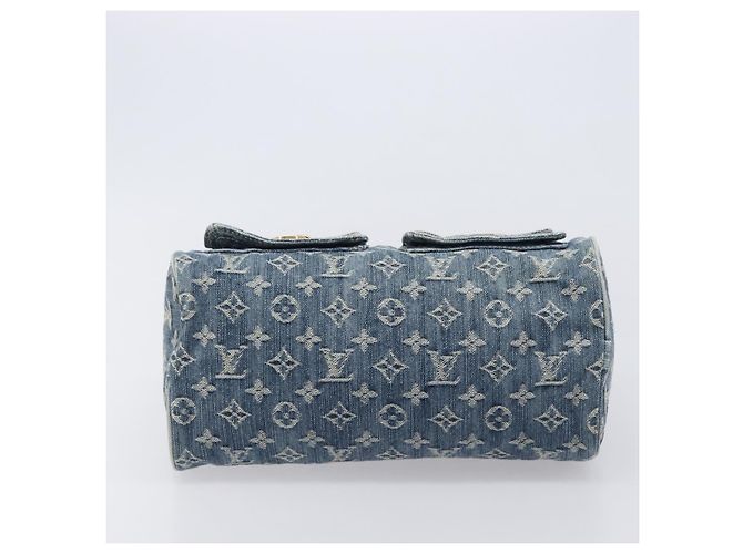 LOUIS VUITTON Monogram Denim Neo Speedy Hand Bag Blue M95019 LV - vista 5