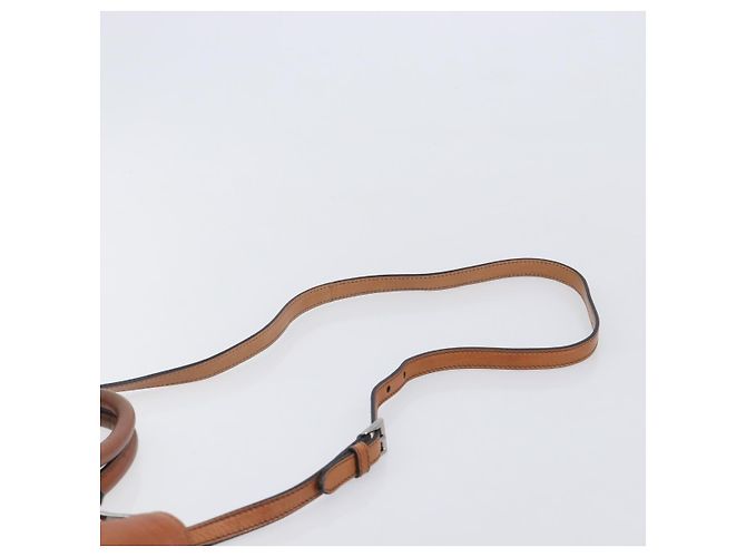 PRADA Hand Bag Leather 2way Brown Silver - vista 15