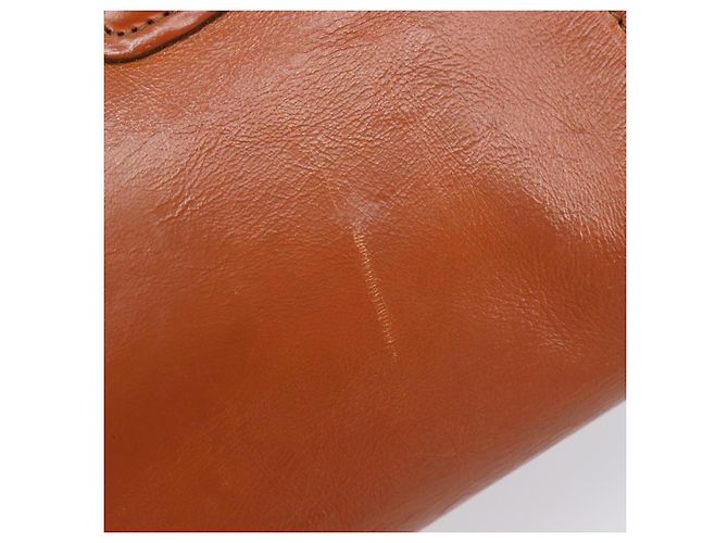 PRADA Hand Bag Leather 2way Brown Silver - vista 22