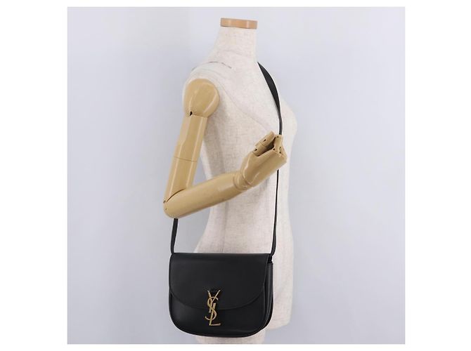 Autre Marque Saint Laurent Kaia Small Satchel Shoulder Bag Leather Black 634818 - vista 28