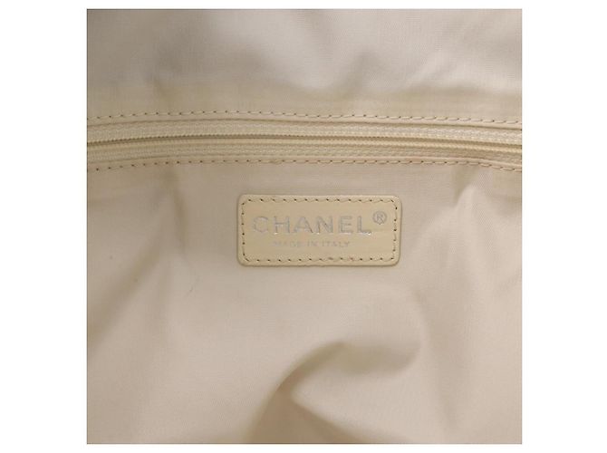 CHANEL Paris Biarritz Tote Bag Canvas Gold Silver CC - Ansicht 20