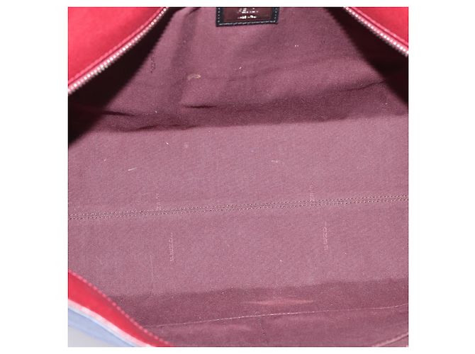FENDI Monster Tote Bag Leather Blue Silver - vista 11