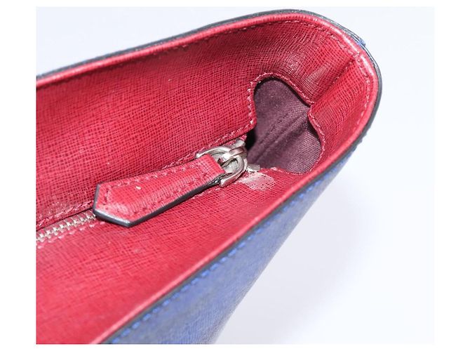 FENDI Monster Tote Bag Leather Blue Silver - vista 21