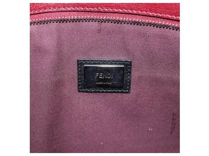 FENDI Monster Tote Bag Leather Blue Silver - vista 22