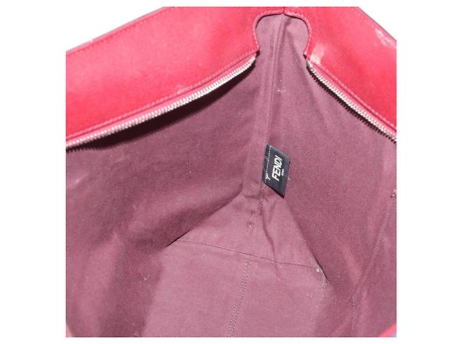 FENDI Monster Tote Bag Leather Blue Silver - vista 23