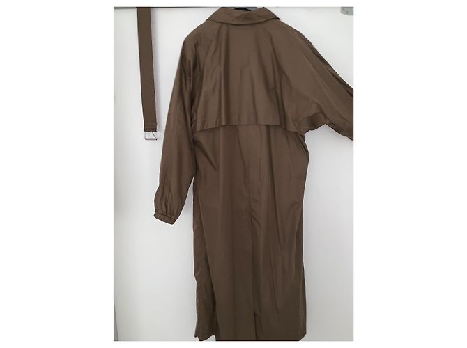 Isabel Marant Etoile Gabardina de algodón y poliamida marrón - vista 2