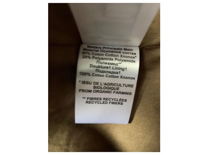 Isabel Marant Etoile Gabardina de algodón y poliamida marrón - vista 5