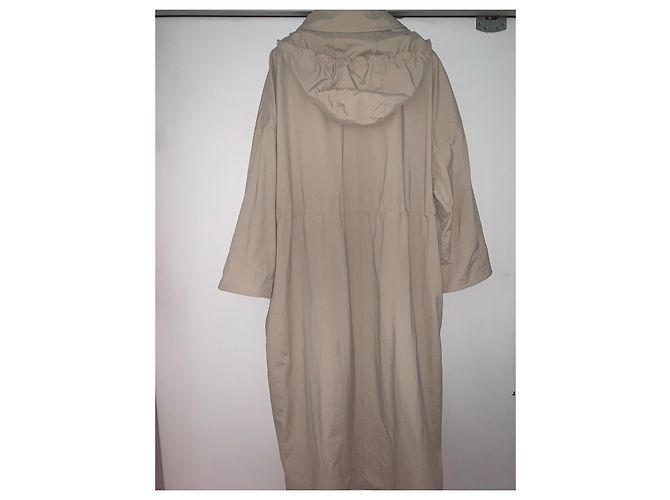 Brunello Cucinelli Gabardina de algodón con capucha - Beige - vista 2