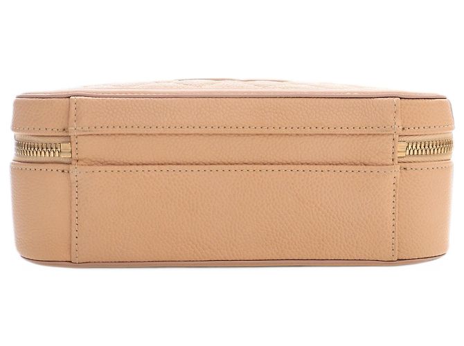 Chanel Beige Medium Caviar CC Filigree Vanity Case - vista 3