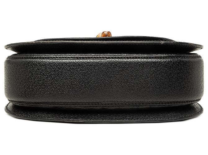 Gucci Black Small Grained Calfskin Bamboo Night - vista 3